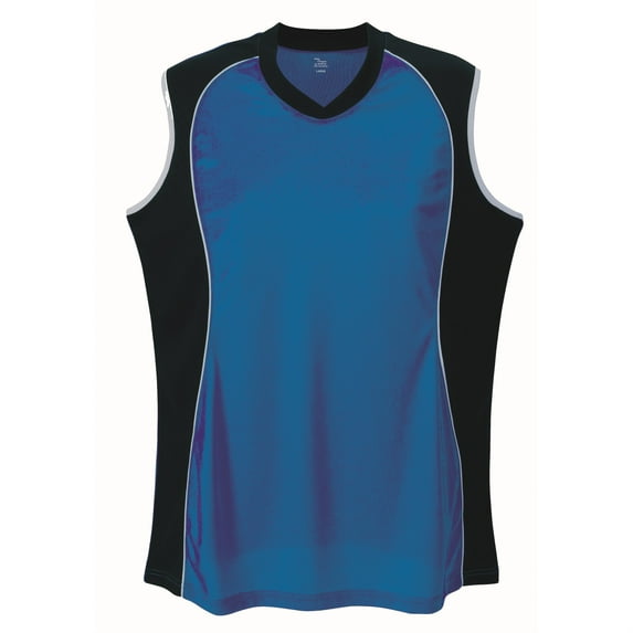 SLEEVELESS V NECK JERSEY GIRLS-ROYAL-LARGE