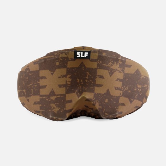 SLF Logo Pattern Brown Soft Goggle Cover