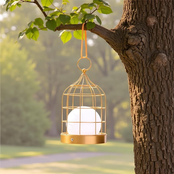 FGERFE-Hanging Garden Iron Lamp Antique Teal Courtyards Decorative Lights Metal Home Light Gardening Iron Lamps for Garden Yard Patio Pathway Decorative