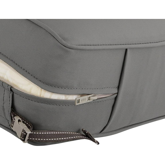 FGERFE-Montlake Water-Resistant 25 x 25 x 5 Inch Square Outdoor Seat Cushion Slip Cover, Patio Furniture Chair Cushion Cover, Light Charcoal Grey, Patio Furniture Cushion Covers