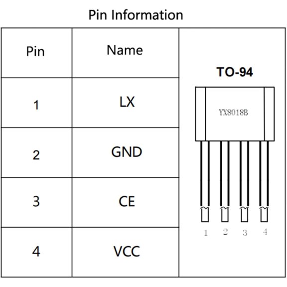 FGERFE-50PCS YX8018 1.2V 30mA Solar Lawn Light Control Chip LED Driver Solar Garden Light Transistor TO-94 Electronic Component