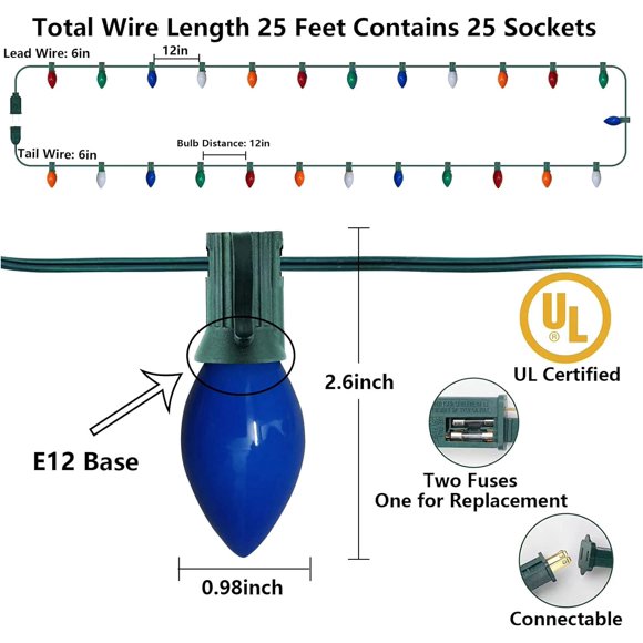 C7 Single Light Cord