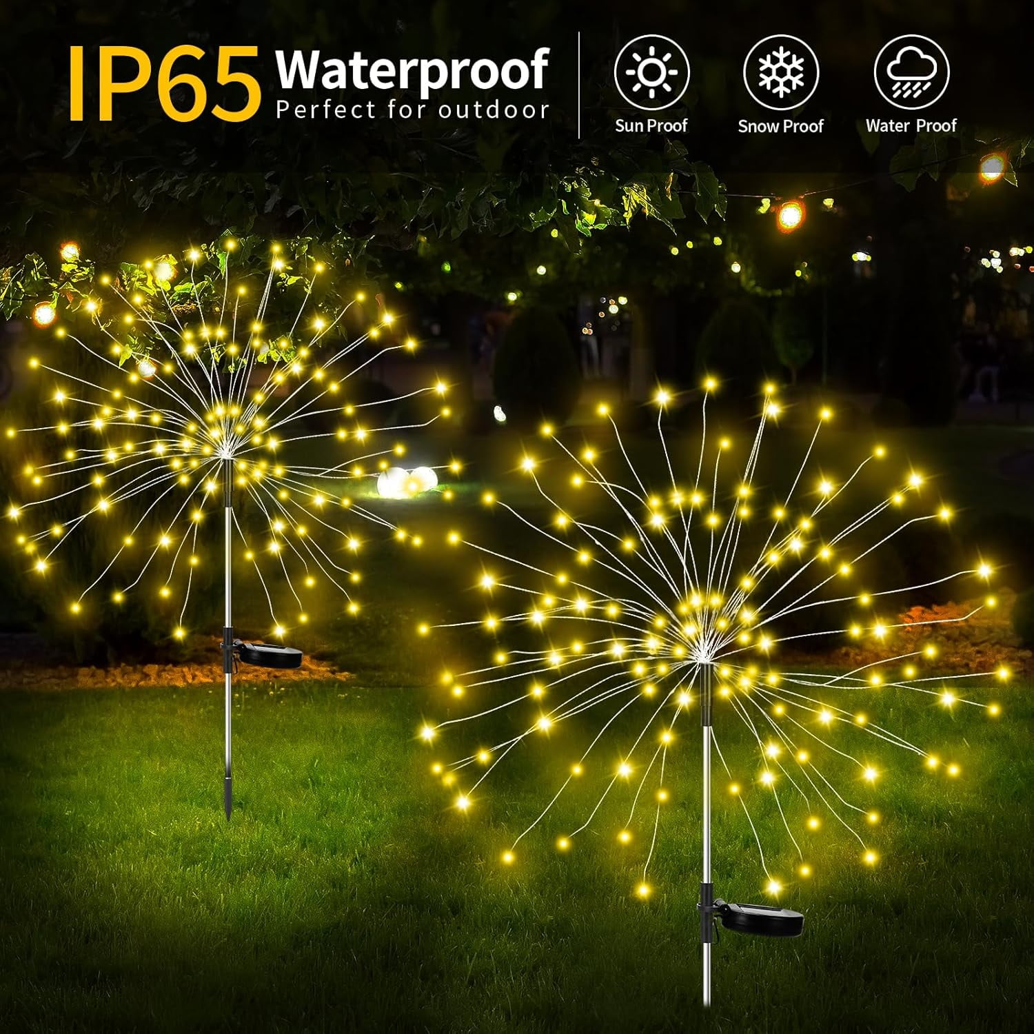 Picture of SLFR-Solar Lights for Garden Decoration,Christmas 600 LED Fairy Lights ...