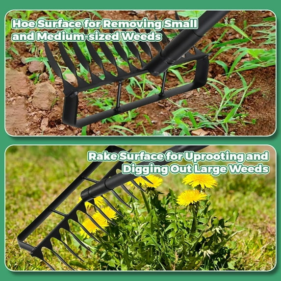 SLFS-Stirrup Hoe Garden Tool Weed Puller with 76.8Inch Adjustable ...