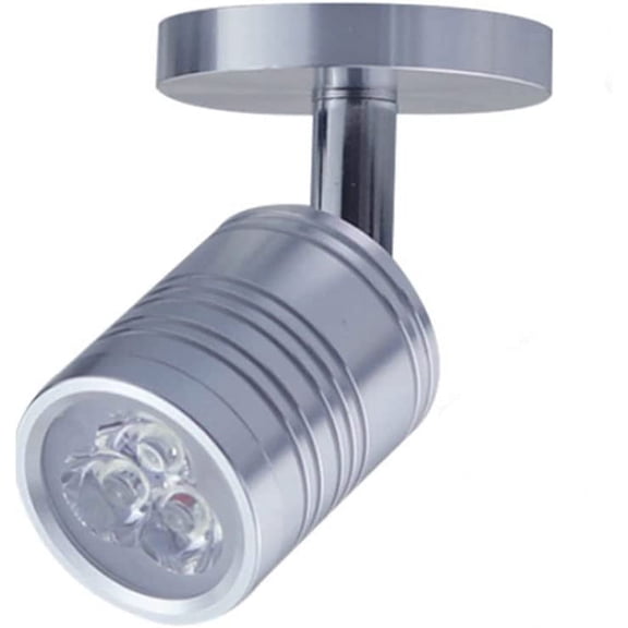SLGHLSAHG 5W LED Wall Spotlight Mini Surface Mounted Light Ceiling Spotlight Jewelry Cabinet Lamp White Light AC85-265V for Showroom Bedroom Painting Picture Jewelry Showcase (Silvery) A14103