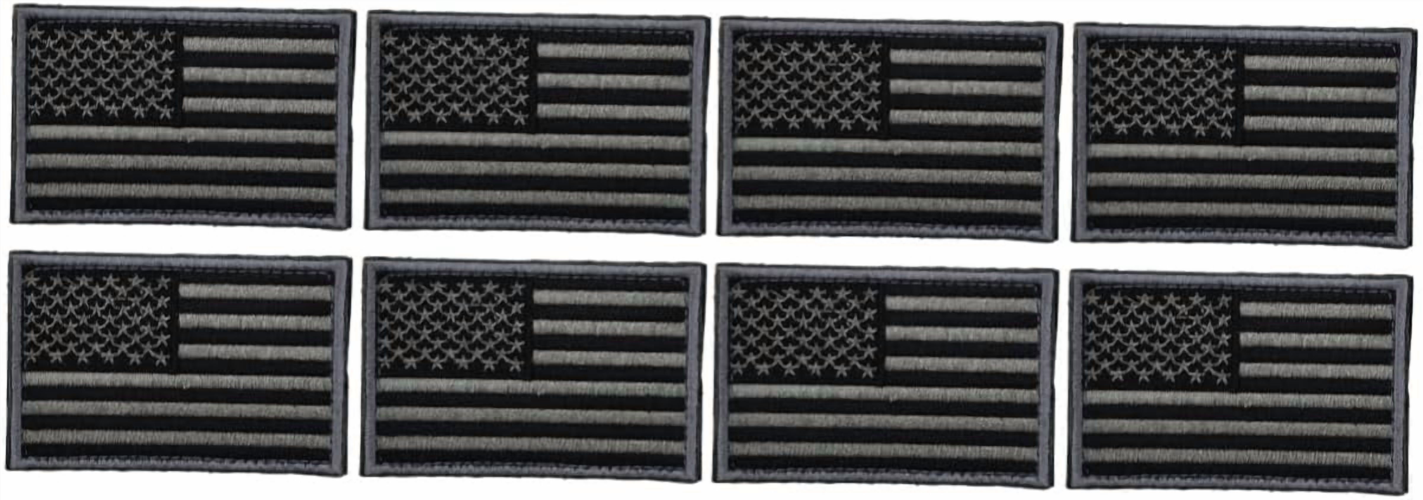 SLGHLSAHG 8 Pcs American Flag Patches for Backpack America Flag Decorative Patch American Flag Patches for Jackets Black Mens Waterproof Jacket Men Jackets United States Repair Man A49878