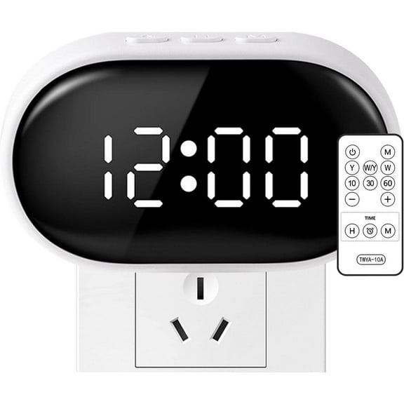 SLGHLSAHG Digital Alarm Clock, LED Remote Control Night Lights with 3 Lighting Modes, Multifunction Kids Bedroom Night Light, Creative Alarm Clock for Baby A23208