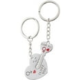 thumbnail image 1 of SLGHLSAHG Heart Matching Key Chains, Couple Heart Keyring Set, Multifunctional Couple Key Accessories, Alloy Matching Key Chains, Relationship Key Ring, 1 of 3