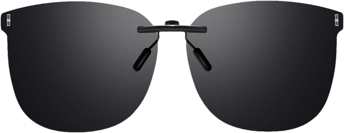 SLGHLSAHG Polarized Clip On Sunglasses, Over Prescription Glasses, Clip