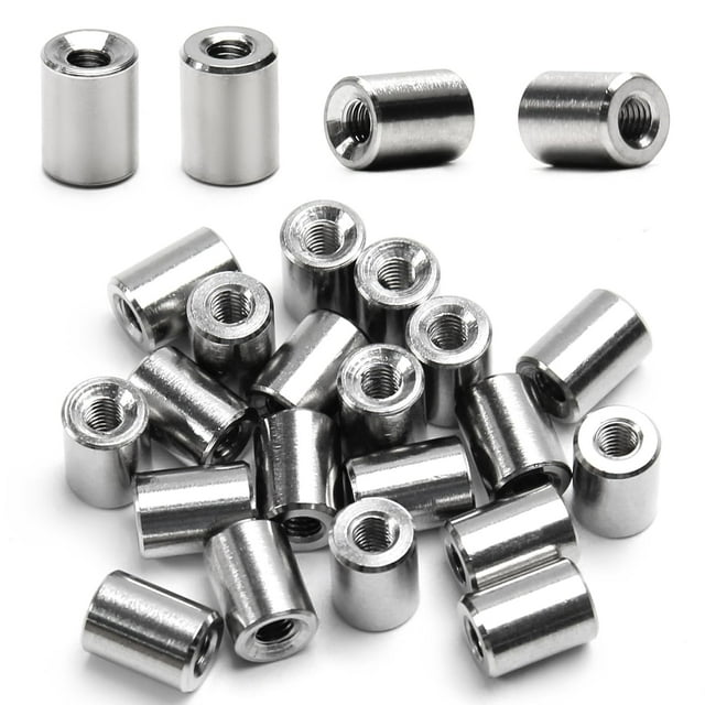 SLGHLSAHG Round Connector Nuts Threaded Sleeve Rod Coupling Nut for