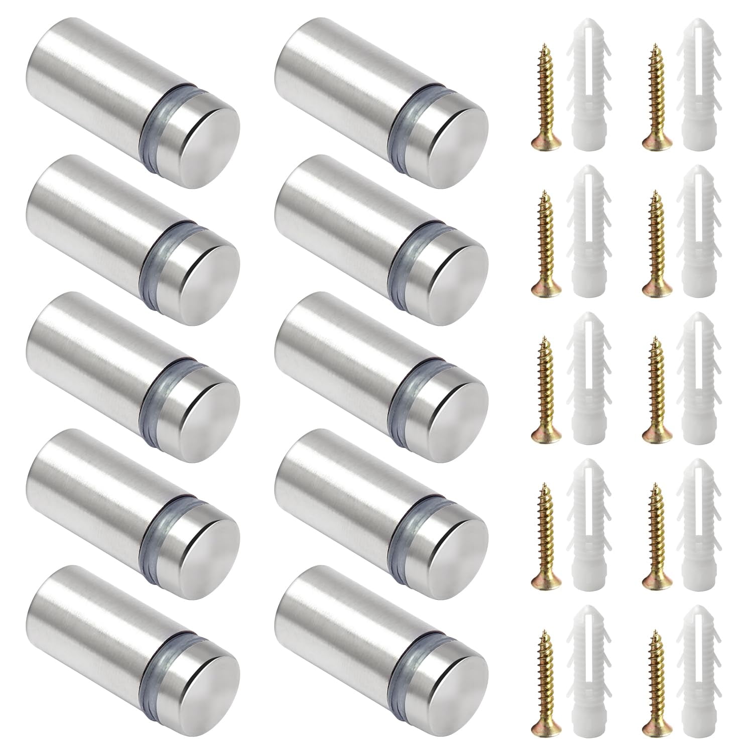 SLGHLSAHG Sign Standoff Screws 8 Pack (1/2 in. Dia x 1 in. L