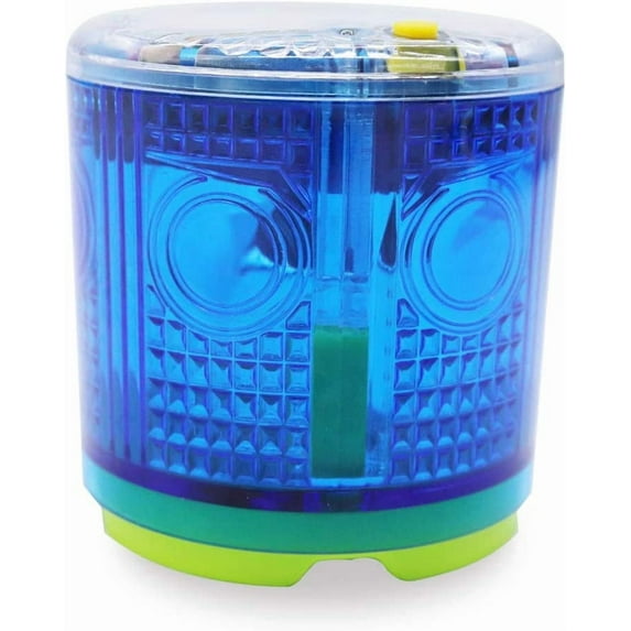 SLGHLSAHG Solar Strobe Warning Light Strong Magnetic Base Flashing Super Bright 360 Degree Automatically Turn On Waterproof for Construction Traffic Factory with Switch (Blue) A14128