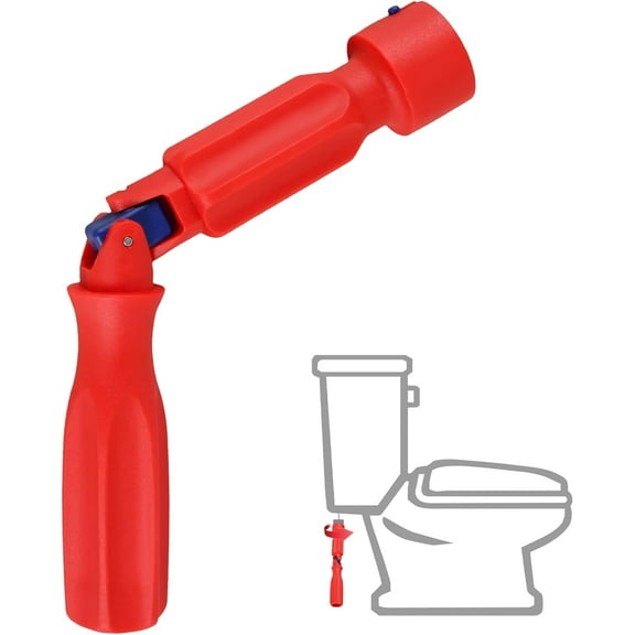 Toilet Seat Tightening Tool, Universal Toilet Seat Fittings Tool Toilet Seats Removal Installation Repair Wrench Maintenance Artifact Hand Tool(red)