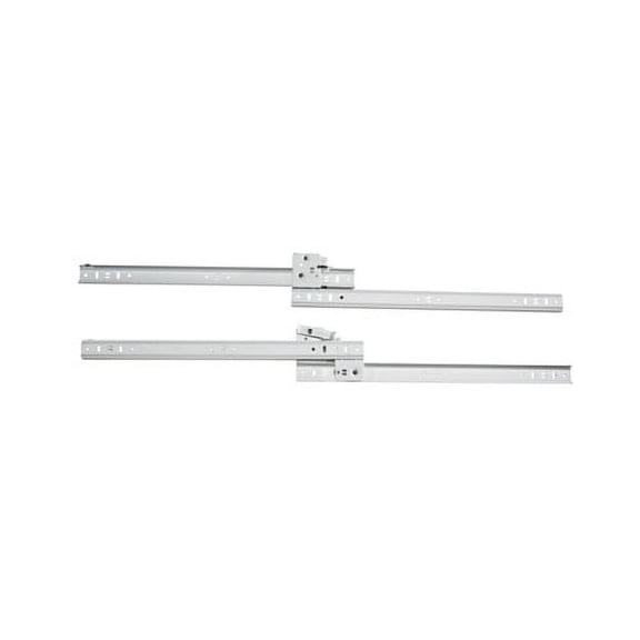 Amerock 322NBW White Ball Bearing Side Mount Drawer Slides Less Bracket 22" Length