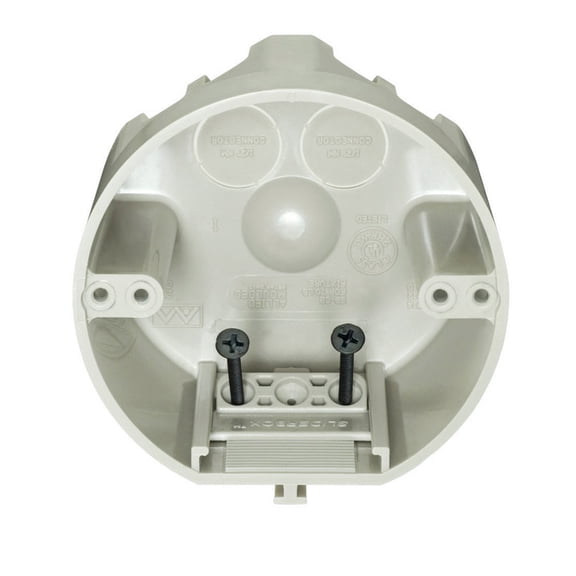 Allied Moulded SliderBox 25 cu in Round Polycarbonate 4 gang Junction Box Beige