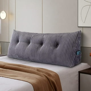  Recliner Leg Rest Cushion Sofa Footrest Pillow (23 x 10 x 2 in)  Multi Purpose Half Moon Foot Pillow Under Knee Pillow for Leg, Neck, Waist,  Ankle Support (1Pcs, Blue) 