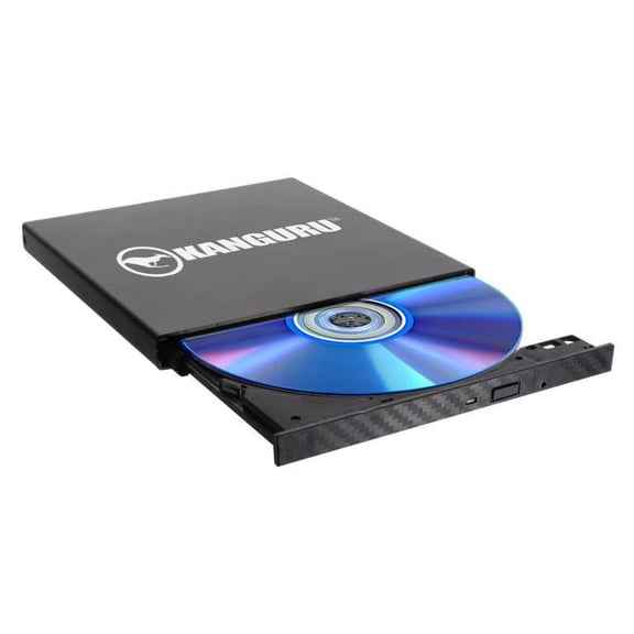 Kanguru QS Slim DVDRW DVD Burner, Black, Black
