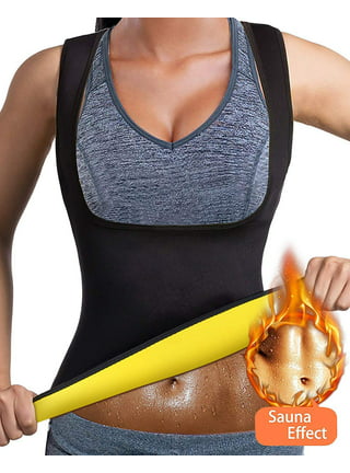 SLIMBELLE Slimming Body Shaper for Women Belly Fat Burner Hot Sweat Sauna  Vest Tank Top Weight Loss Shapewear No Zipper