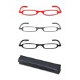 thumbnail image 1 of SLIMVIEWS 3- PACK LIGHTWEIGHT DURABLE +1.50 READING GLASSES WITH ONE SLIM CASE, 1 of 7