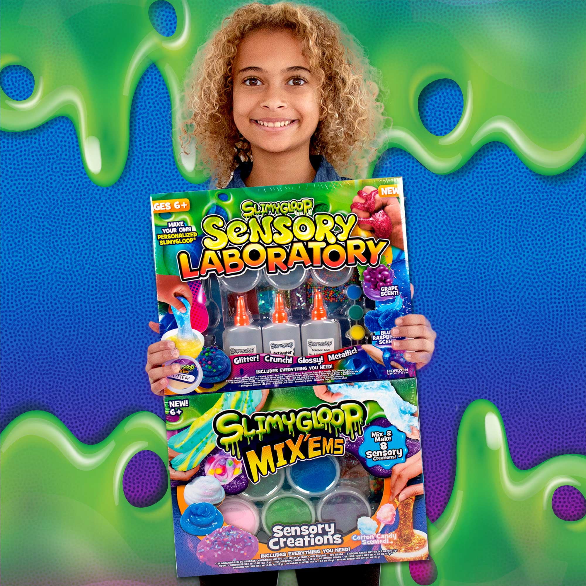 SLIMYGLOOP 2in1 Sensory Studio Kit, Boys and Girls, Child, Ages 6