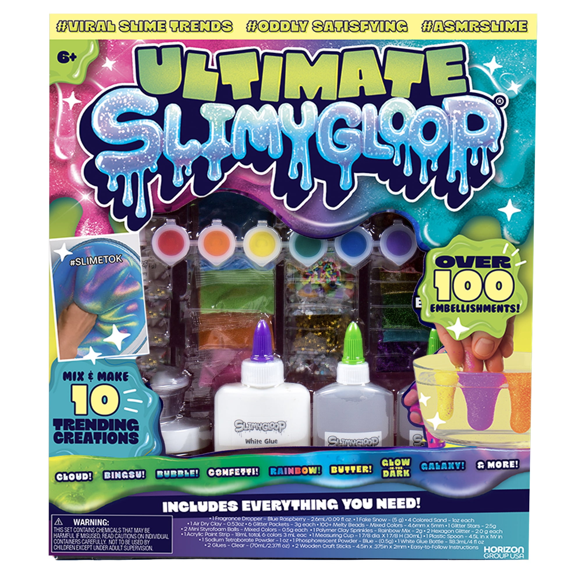 Purpledi – Kit De Slime 24 Couleurs Cristal, Avec Accessoires, Perles, Paillettes, Argile, Pour Enfants, Bricolage Créatif, Cadeau