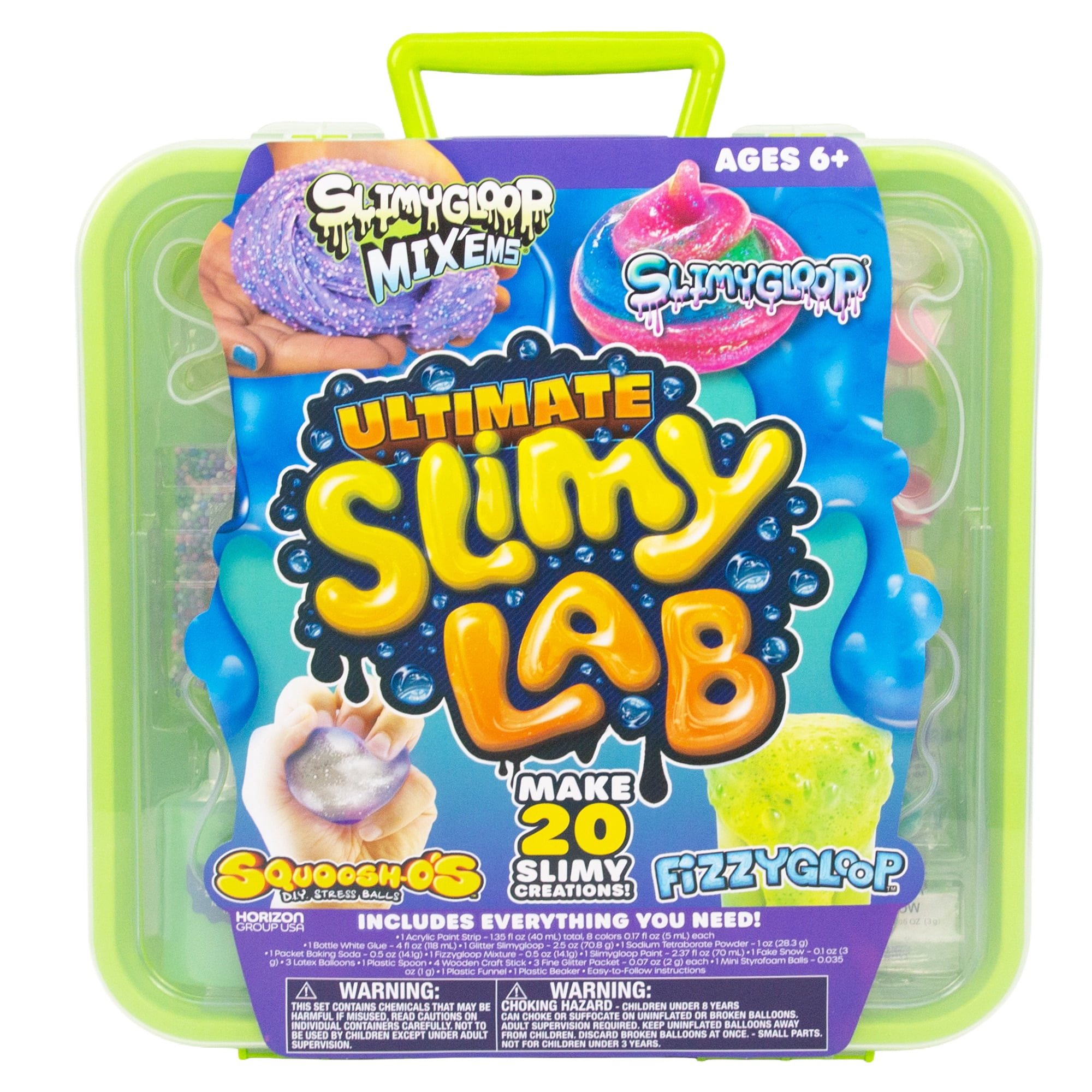 SLIMYGLOOP Ultimate Multicolor Slimy Laboratory, 4-in-1 DIY Slime