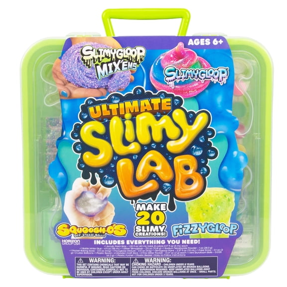 SLIMYGLOOP Ultimate Multicolor Slimy Laboratory, 4-in-1 DIY Slime Activity Kit for Kids, Makes Over 20 Slime Creations, Ages 6+