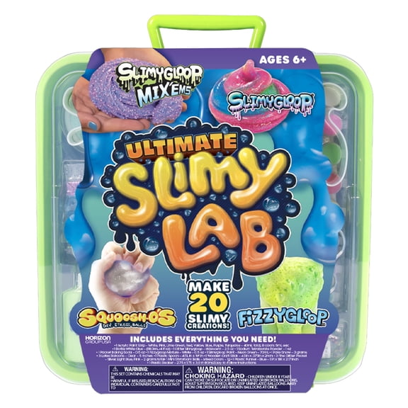 SLIMYGLOOP Ultimate Multicolor Slimy Laboratory, 4-in-1 DIY Slime Activity Kit for Kids, Makes Over 20 Slime Creations, Ages 6+