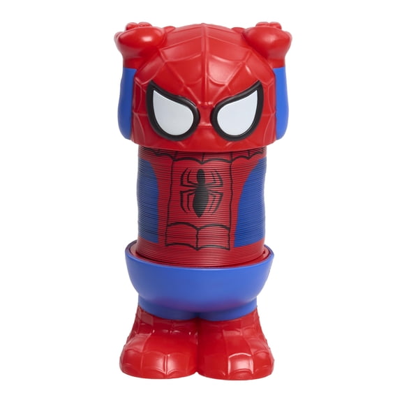 Disney Slinky Flips Spiderman, 6.5 Inch Tall Collectible Spiderman Slinky, for kids  ages 5 and up