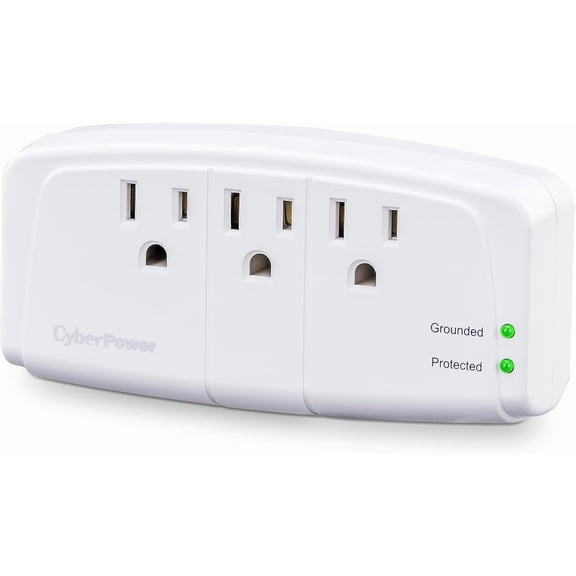 SLKOHDZ-CSB300W Essential Surge Protector, 900J/125V, 3 Outlets, Wall Tap, UL Listed