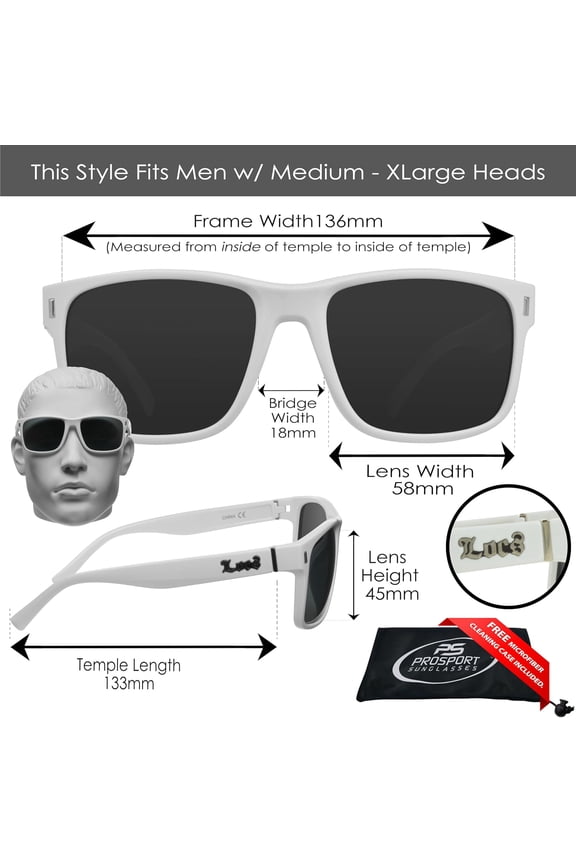 -Locs Super Dark Sunglasses Mens Black Wrap Around Lowrider Gangster Cholo Vintage Flat Top