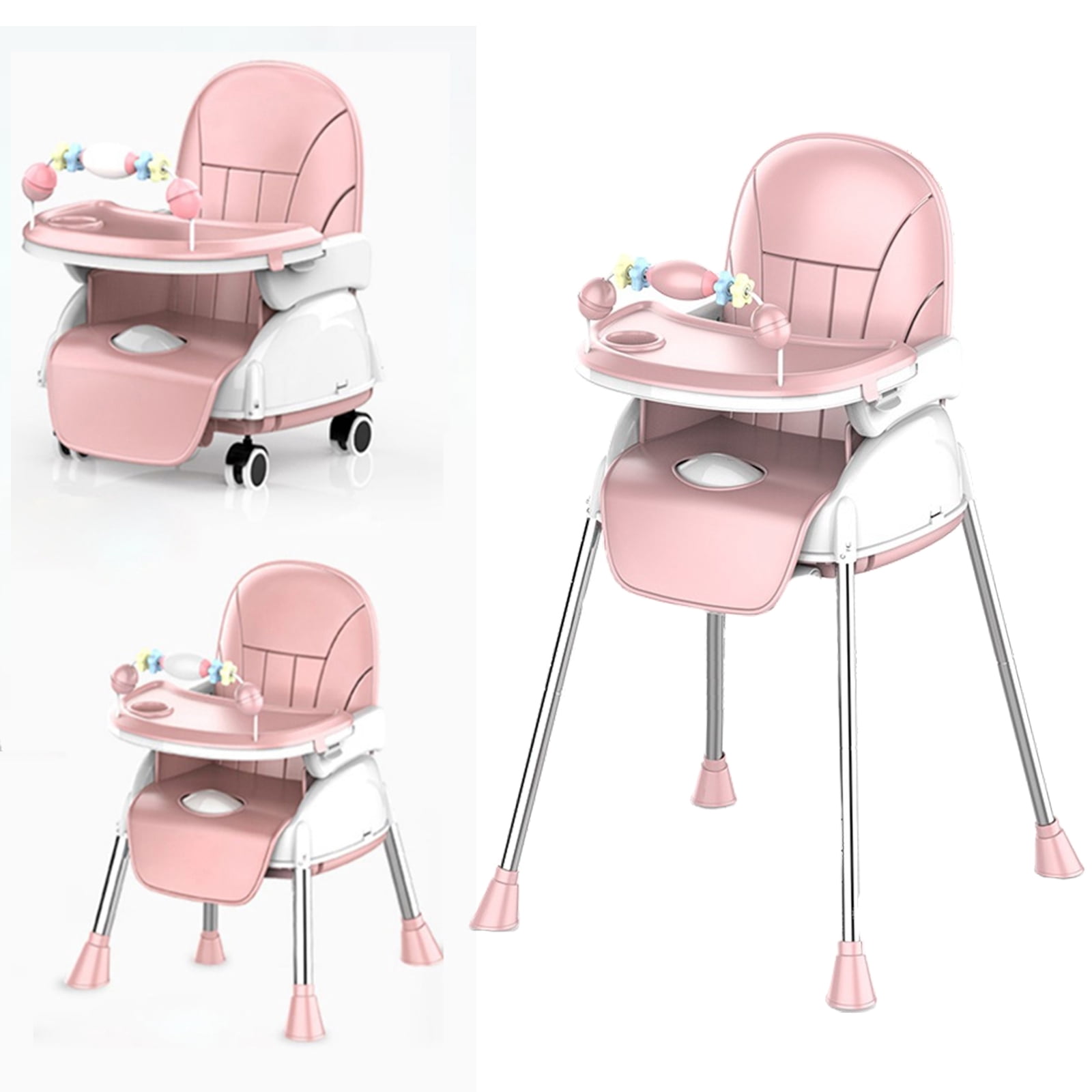 SLLINGLUO 5-in-1 High Chair, Folding Toddler Chair and Booster with ...