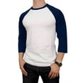 thumbnail image 1 of SLM Men's 100% Cotton 3/4 Length Sleeve Raglan Baseball T-Shirt, 1 of 1