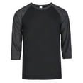 thumbnail image 1 of SLM Men's 100% Cotton 3/4 Length Sleeve Raglan Baseball T-Shirt, 1 of 1