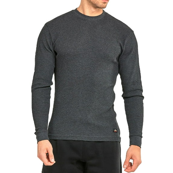 SLM Men’s 100% Cotton Thermal Top Waffle Knit Henley Undershirt