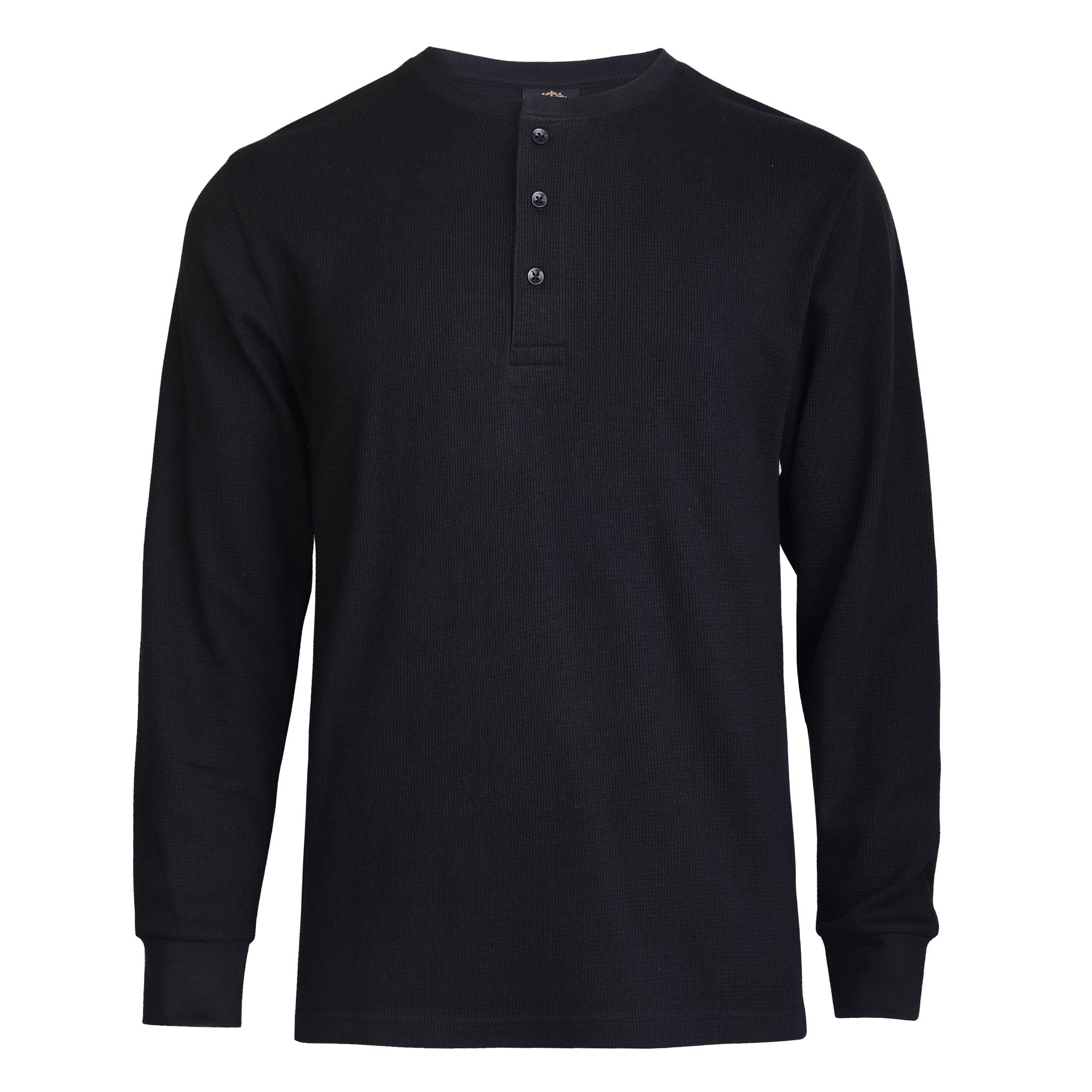 SLM Men’s 100 Cotton Thermal Top Waffle Knit Henley Undershirt