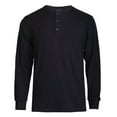 thumbnail image 1 of SLM Men’s 100% Cotton Thermal Top Waffle Knit Henley Undershirt, 1 of 3