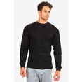 thumbnail image 1 of SLM Men’s 100% Cotton Thermal Top Waffle Knit Henley Undershirt, 1 of 2