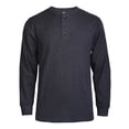 thumbnail image 1 of SLM Men’s 100% Cotton Thermal Top Waffle Knit Henley Undershirt, 1 of 3
