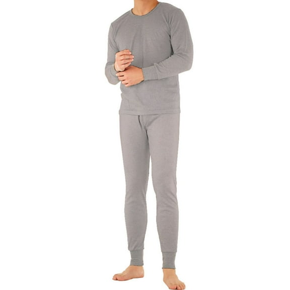 SLM Men’s 100% Cotton Thermal Underwear Sets Warm Waffle Knit Long Johns