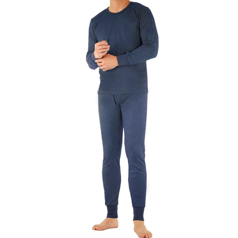 SLM Men’s 100% Cotton Thermal Underwear Sets Warm Waffle Knit Long Johns