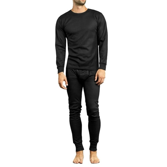 SLM Men’s 100% Cotton Thermal Underwear Sets Warm Waffle Knit Long Johns