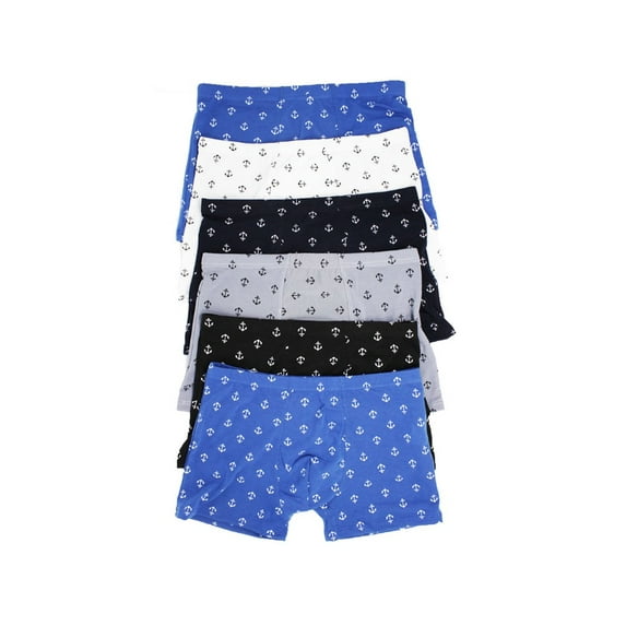 SLM Men's 6 Pack of Stretch Boxer Briefs-2XL-Multi Stripe Band