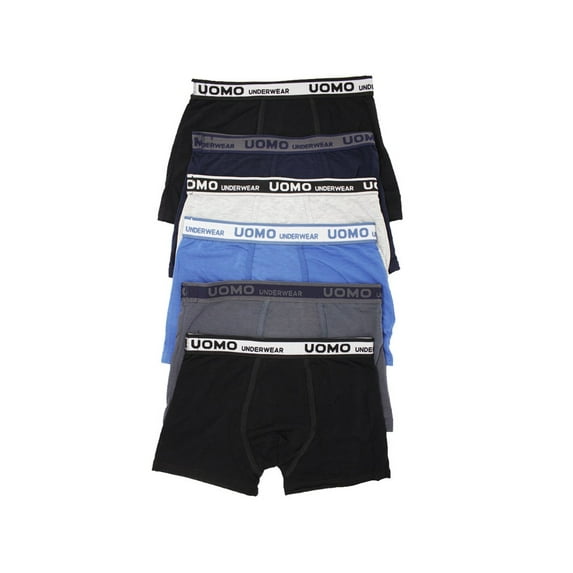 SLM Men's 6 Pack of Stretch Boxer Briefs-2XL-Multi Stripe Band