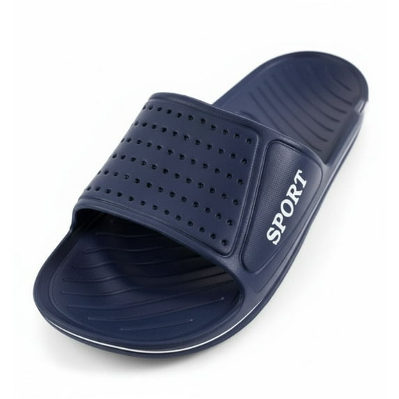 SLM Men's Classic Sandals Sport Slide Indoor/Outdoor Slip On Sports Gym Shoes