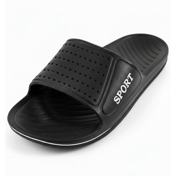 SLM Men's Classic Sandals Sport  Slide Indoor/Outdoor Slip On Sports Gym Shoes