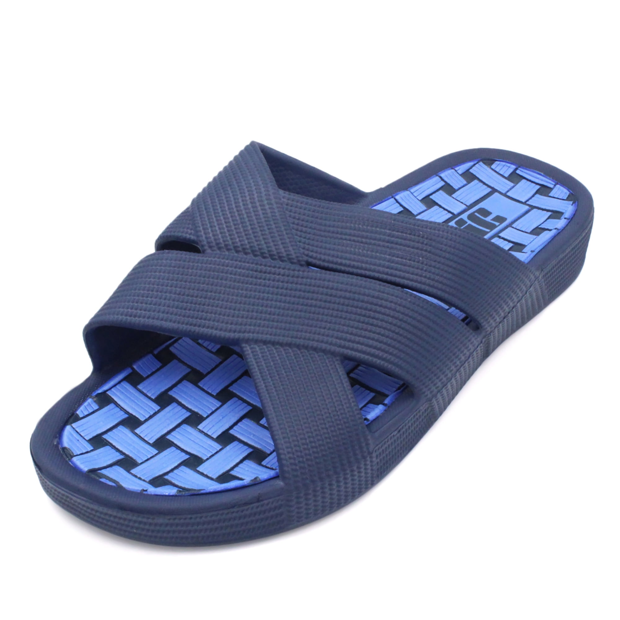 SLM Men's Classic Sandals Sport Slide Indoor/Outdoor Slip On Sports Gym ...