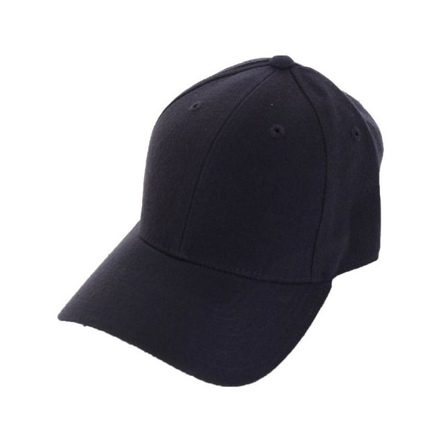 SLM Men's Fitted Blank Curved Brim Baseball Hat Cap
