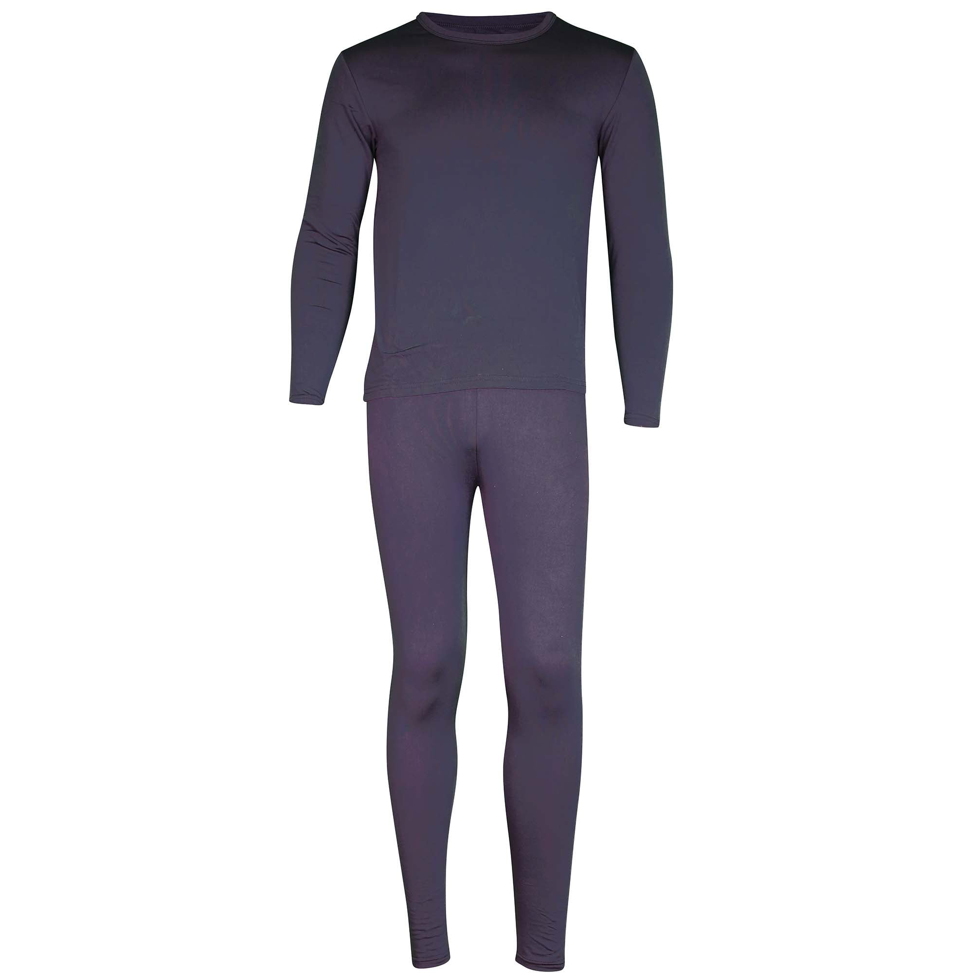 SLM Men's Fleece Lined Thermal Underwear sets Insulated Long John Cotton  Base Layer with Top and Pants 