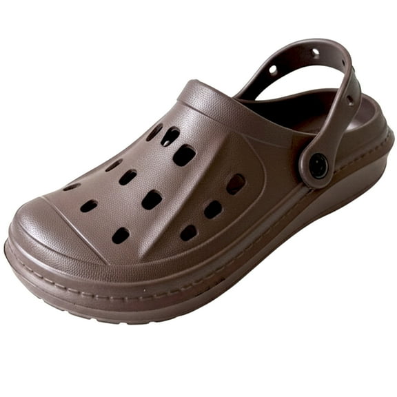 SLM Men’s Clogs Perforated Garden Shoes Waterproof Summer Sandals